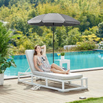 Parasol ogrodowy, szary, 160 cm