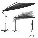 Parasol ogrodowy, szary, 300 cm