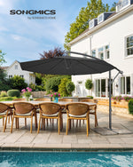 Parasol ogrodowy, szary, 300 cm