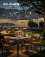 Parasol ogrodowy, szary, 300 cm