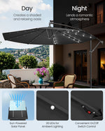 Parasol ogrodowy, szary, 300 cm