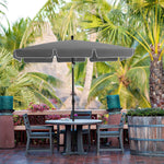 Parasol ogrodowy, szary, 180 cm