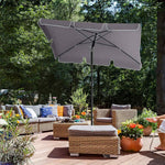 Parasol ogrodowy, szary, 180 cm