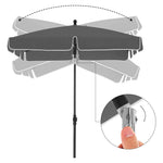 Parasol ogrodowy, szary, 180 cm