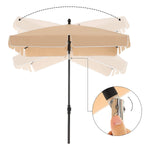 Parasol ogrodowy, khaki, 180 cm