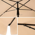 Parasol ogrodowy, khaki, 180 cm