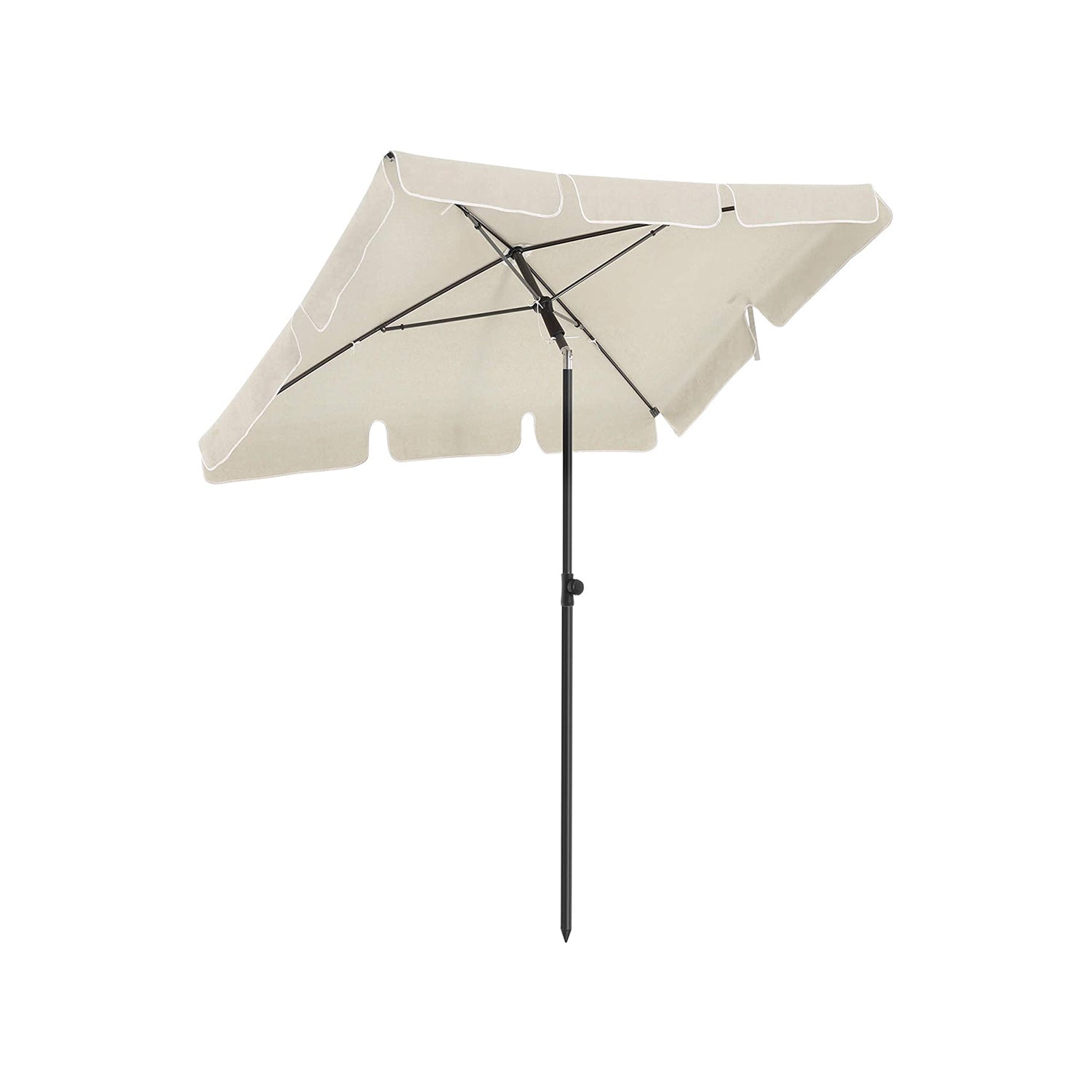 Parasol ogrodowy, biały, 180 cm
