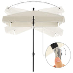 Parasol ogrodowy, biały, 180 cm