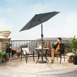 Parasol ogrodowy, szary, 200 cm