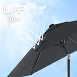 Parasol ogrodowy, szary, 200 cm