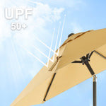 Parasol ogrodowy, khaki, 200 cm