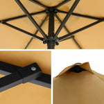 Parasol ogrodowy, khaki, 200 cm