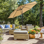 Parasol ogrodowy, khaki, 300 cm