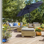 Parasol ogrodowy, quartz blue, 300 cm