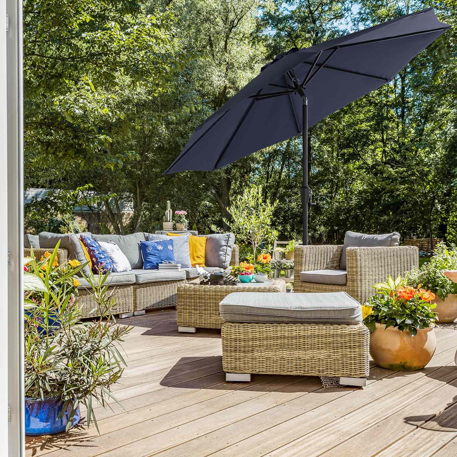 Parasol ogrodowy, quartz blue, 300 cm