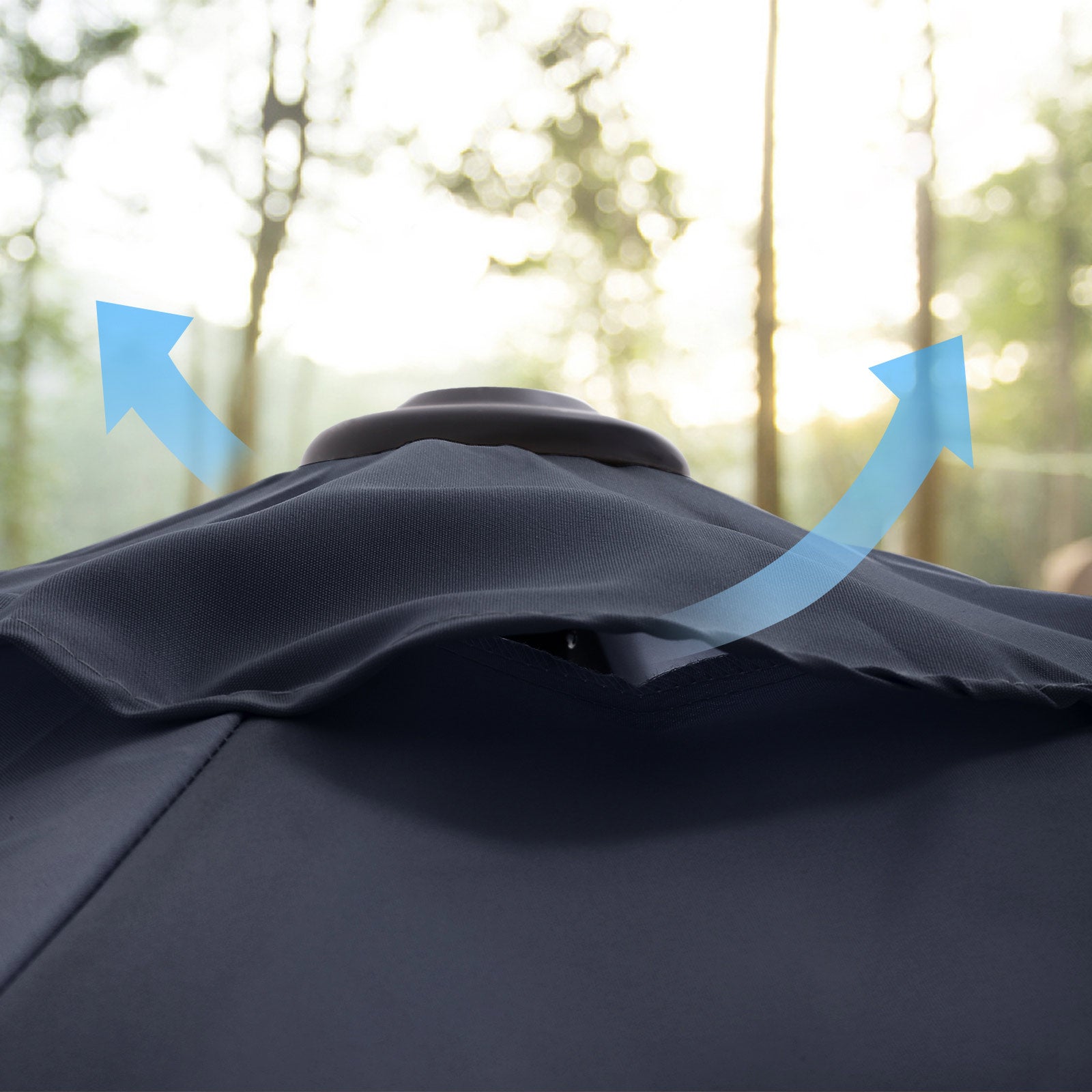 Parasol ogrodowy, quartz blue, 300 cm