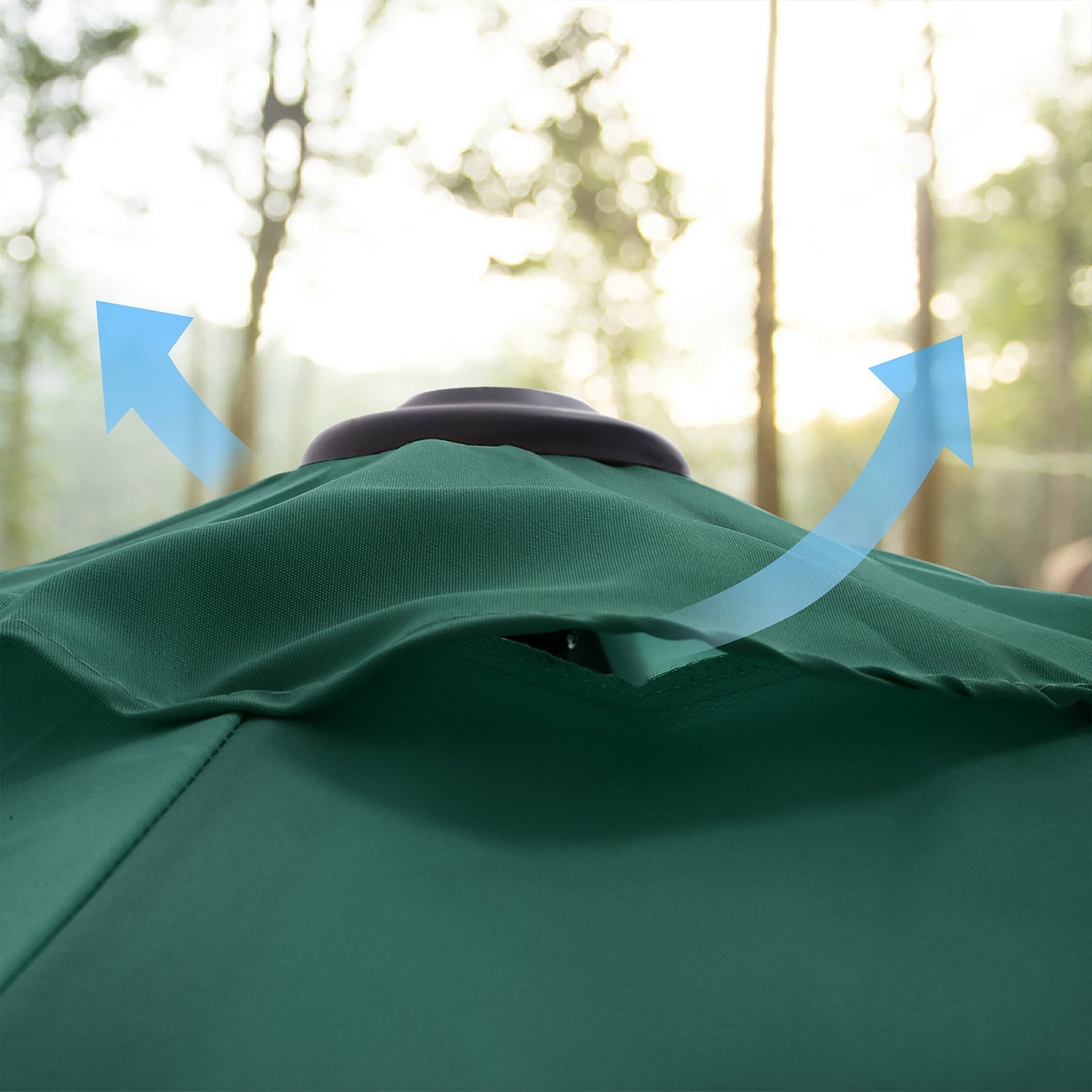 Parasol ogrodowy, celadon, 300 cm