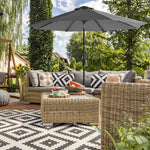 Parasol ogrodowy, szary, 300 cm