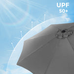 Parasol ogrodowy, szary, 300 cm
