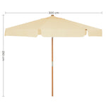 Produkt ogrodowy, biały, 300 cm