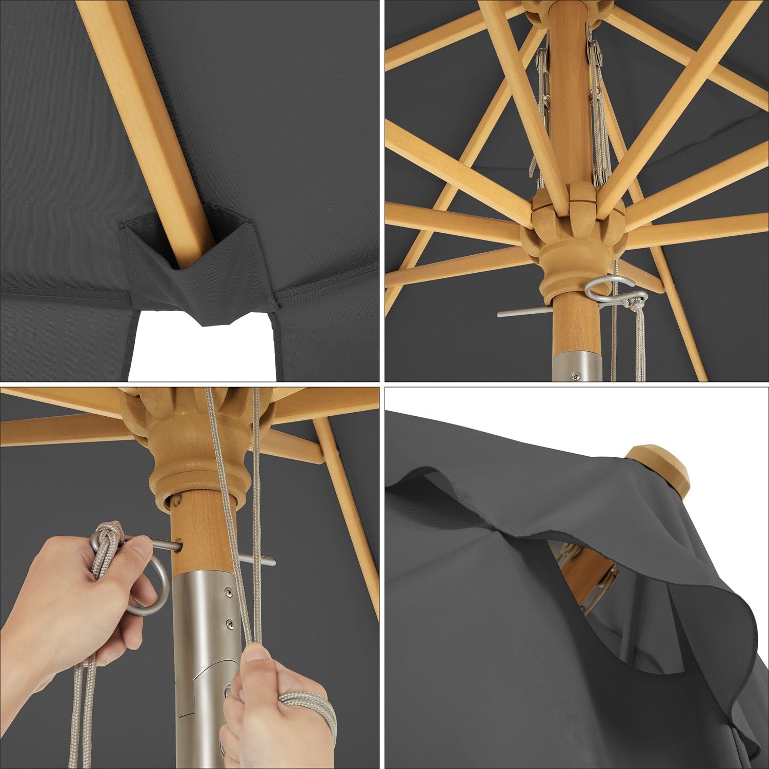 Produkt ogrodowy, szary, 300 cm