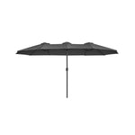 Parasol ogrodowy, szary, 460 cm
