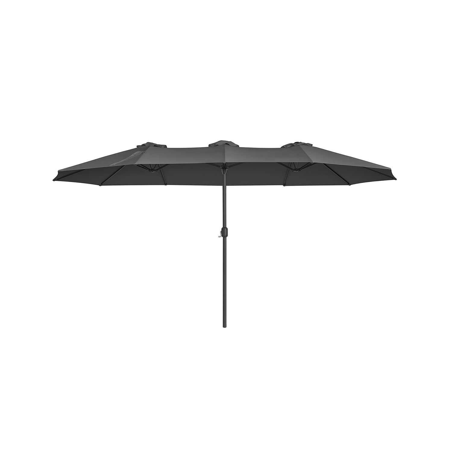 Parasol ogrodowy, szary, 460 cm
