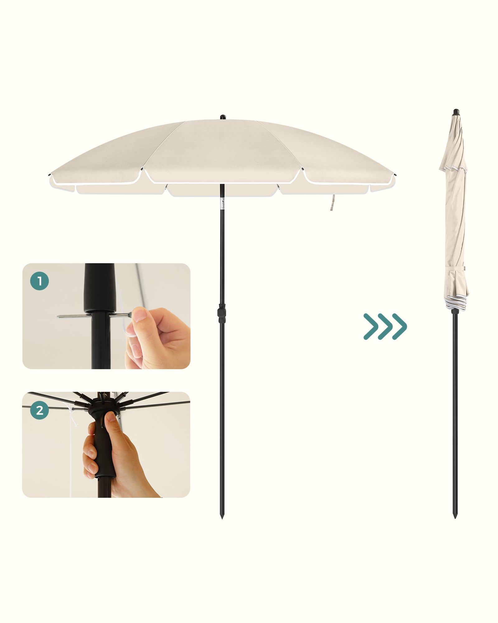 Produkt ogrodowy, light brown, 160 cm