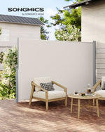 Markiza boczna na balkon i taras 160×350 cm beżowa
