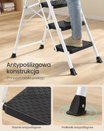 Składana drabina stalowa nośność 150 kg
