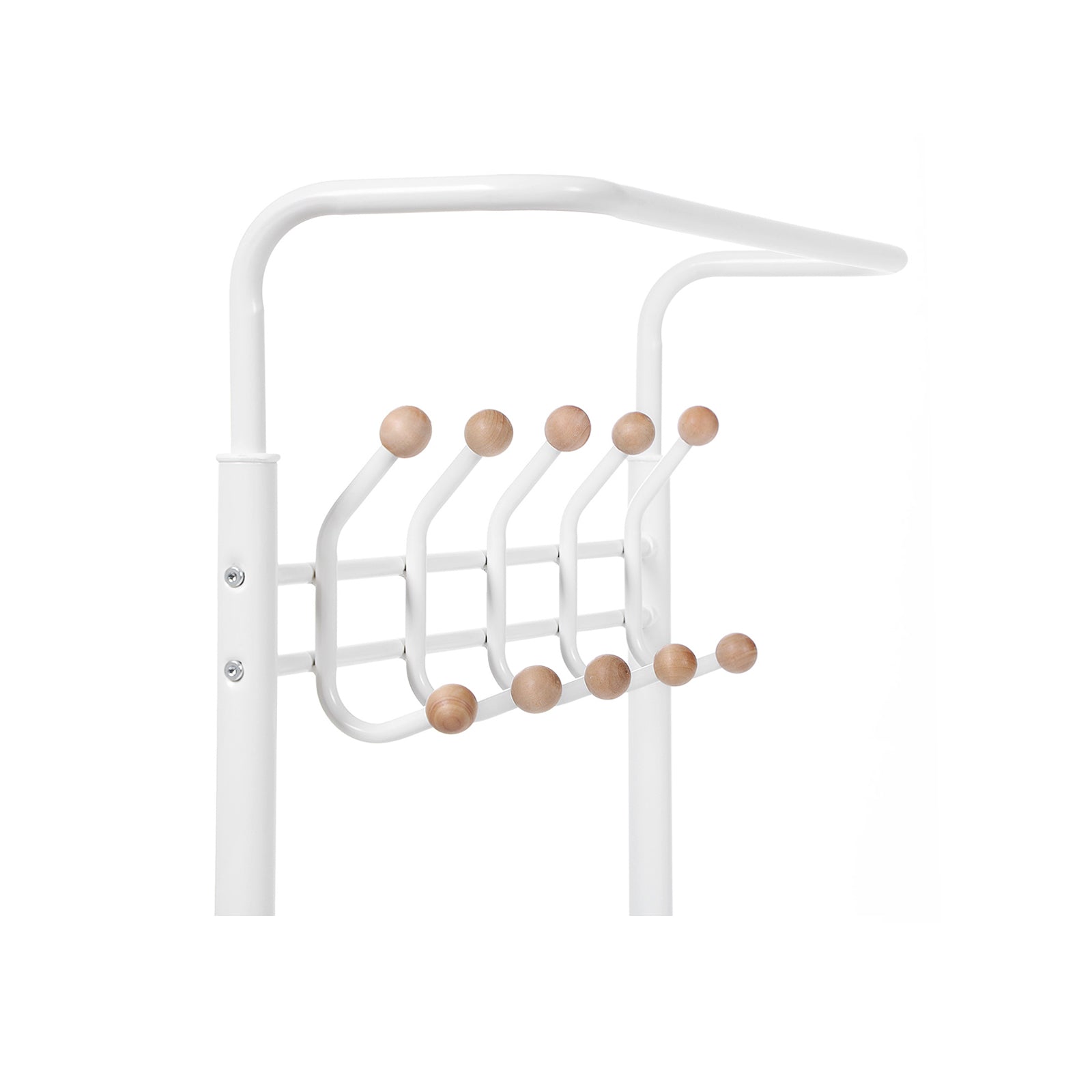 Wieszak z ławką do przedpokoju, natural beige, 68,5 cm