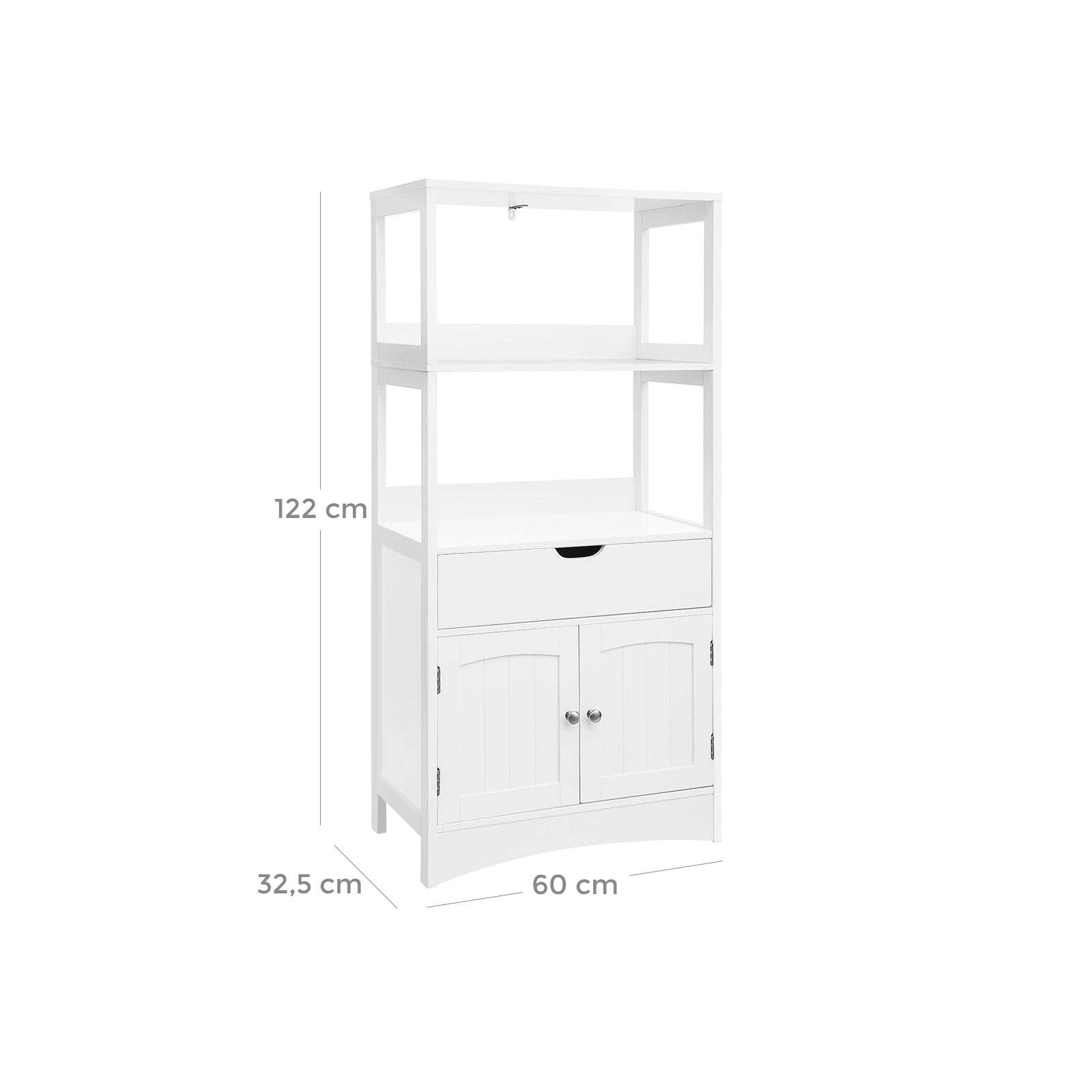 Szafka do przechowywania, biały, 60 cm