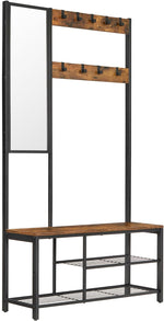 Regał na buty, rustykalny brąz, 98 cm