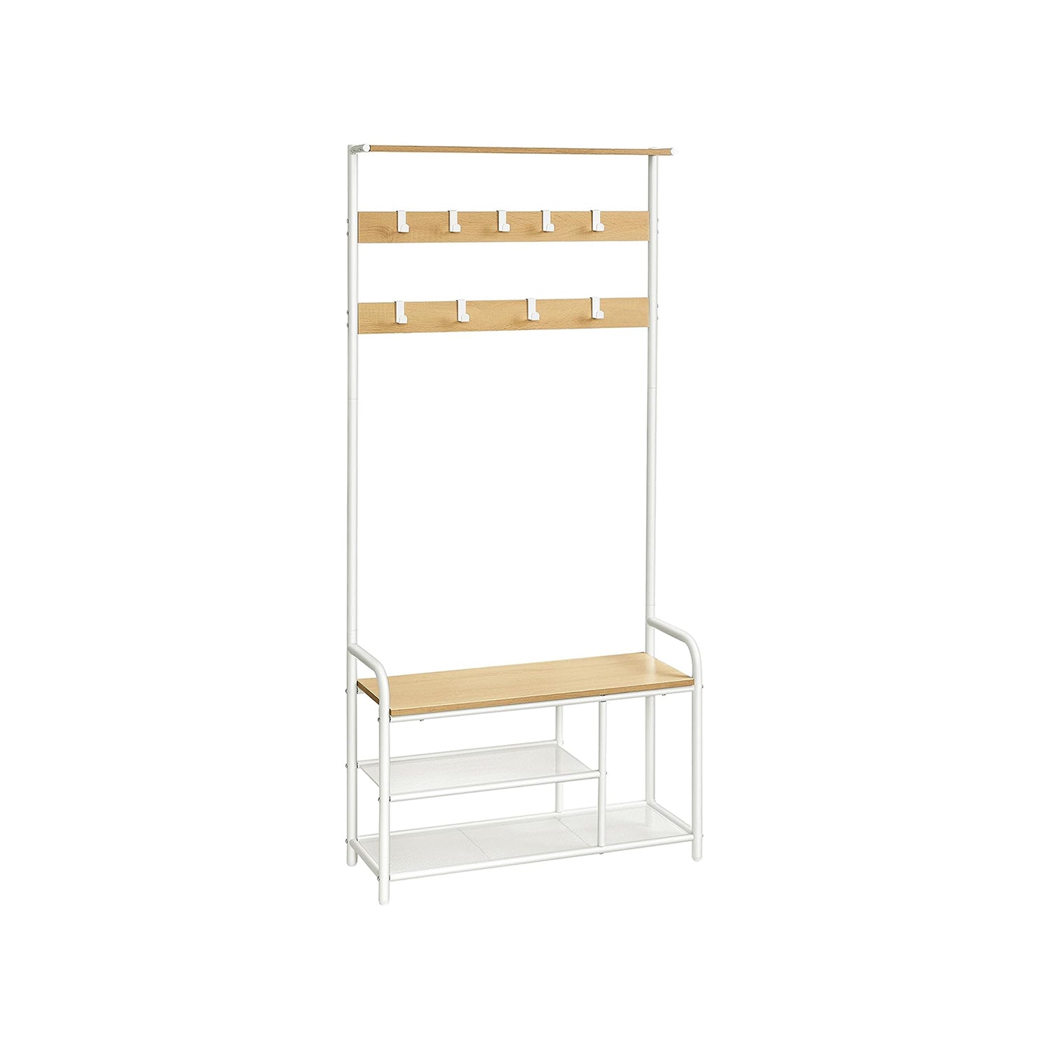 Ławka na buty, golden oak, 85 cm
