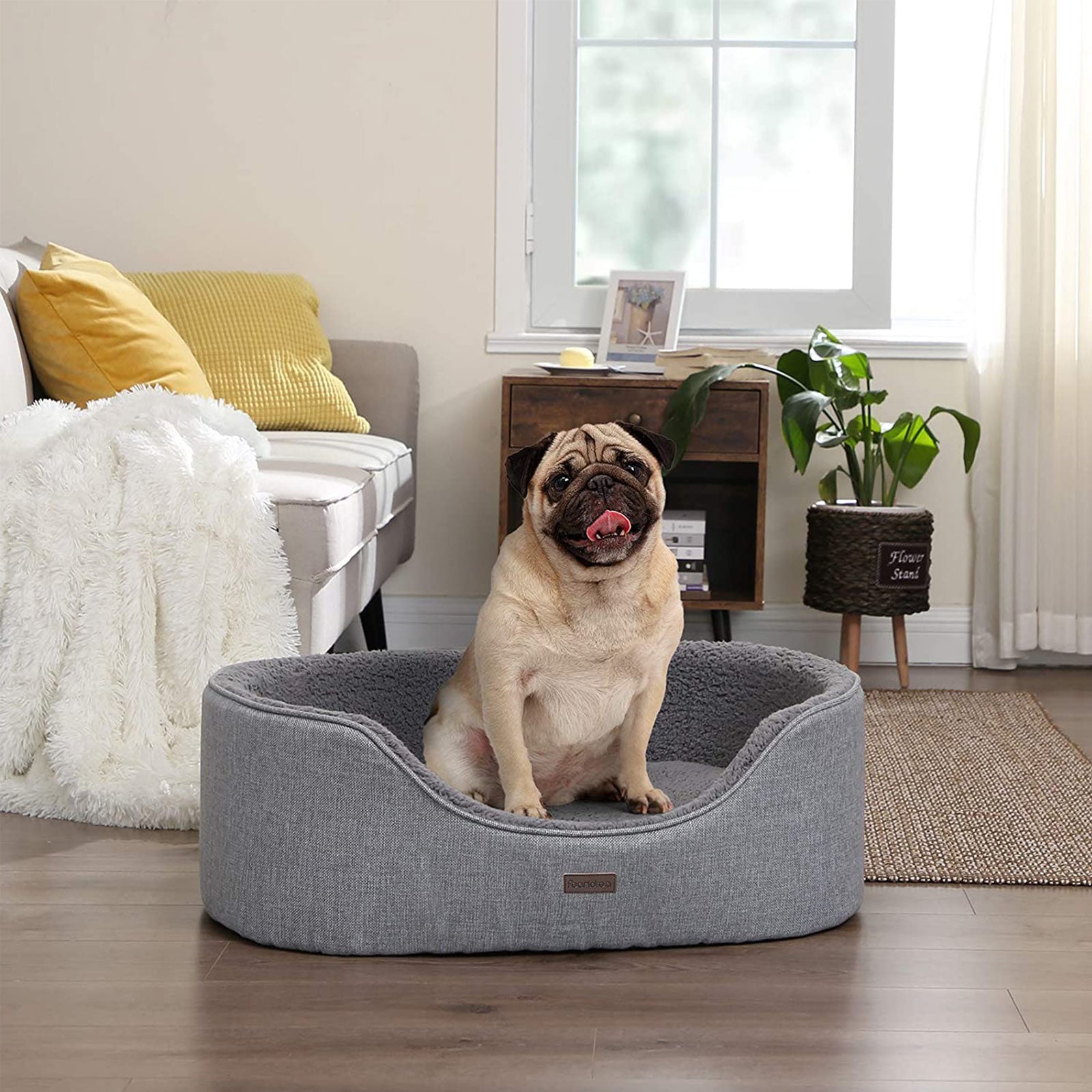 Legowisko dla psa, dove gray 2, 83 cm