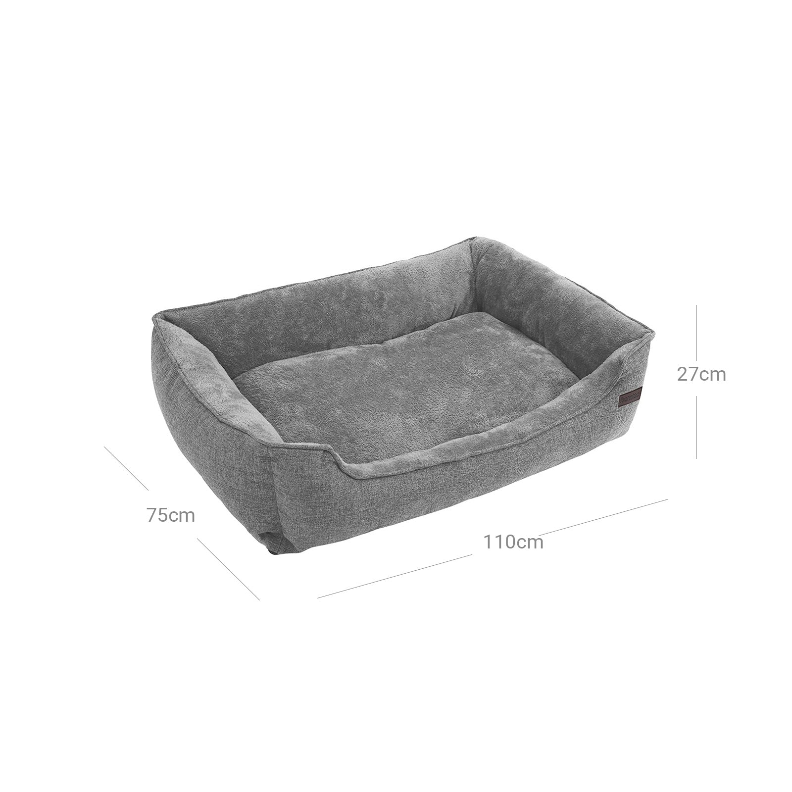 Legowisko dla psa, dove gray 2, 110 cm