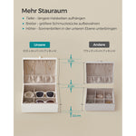 Organizer na biżuterię, cream white