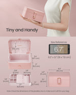 Organizer na biżuterię, jelly pink