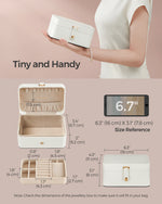 Organizer na biżuterię, cream white