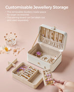 Organizer na biżuterię, cream white