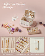 Organizer na biżuterię, cream white