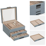 Organizer na biżuterię, dove blue
