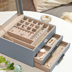 Organizer na biżuterię, dove blue