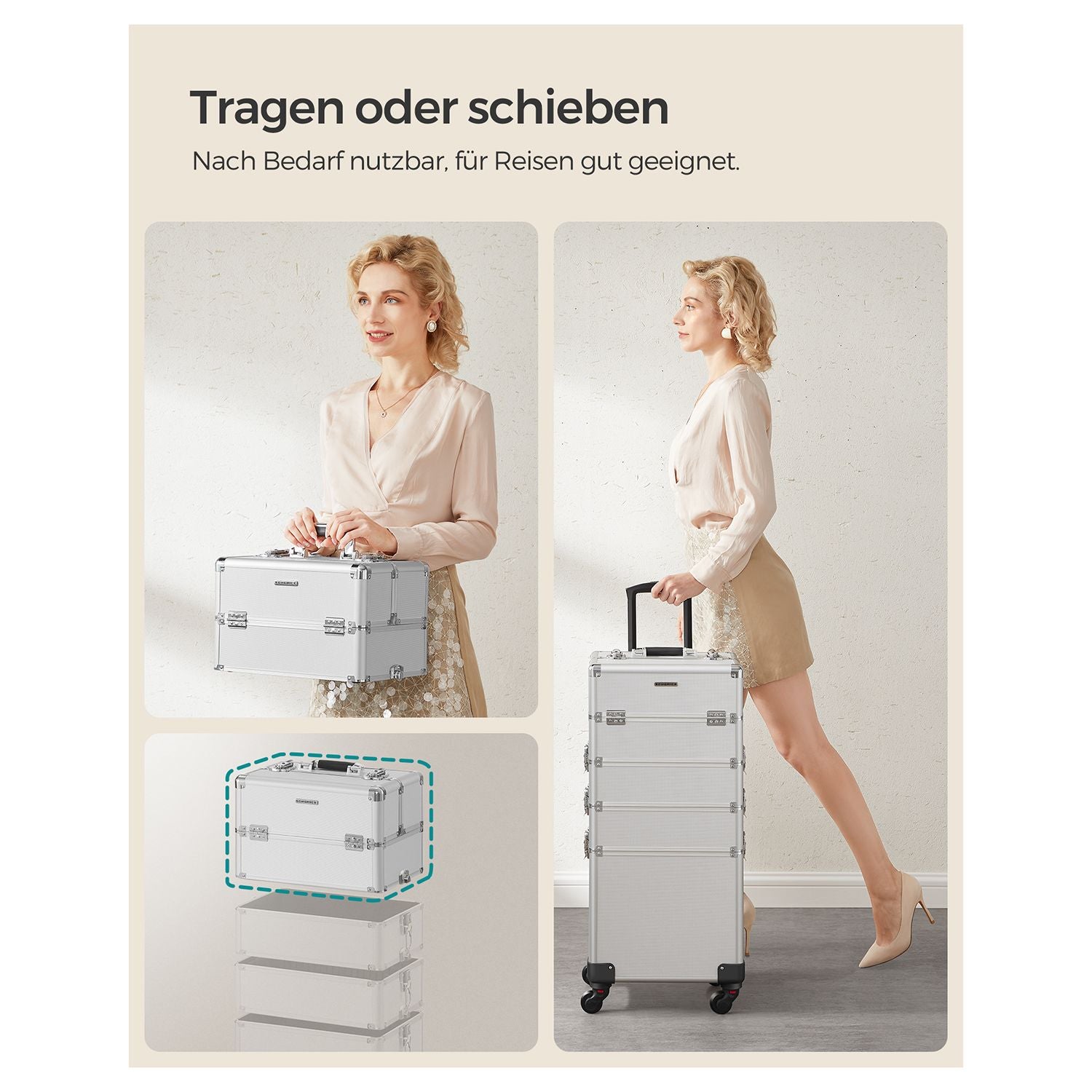 Organizer, ecru, 82,5 cm