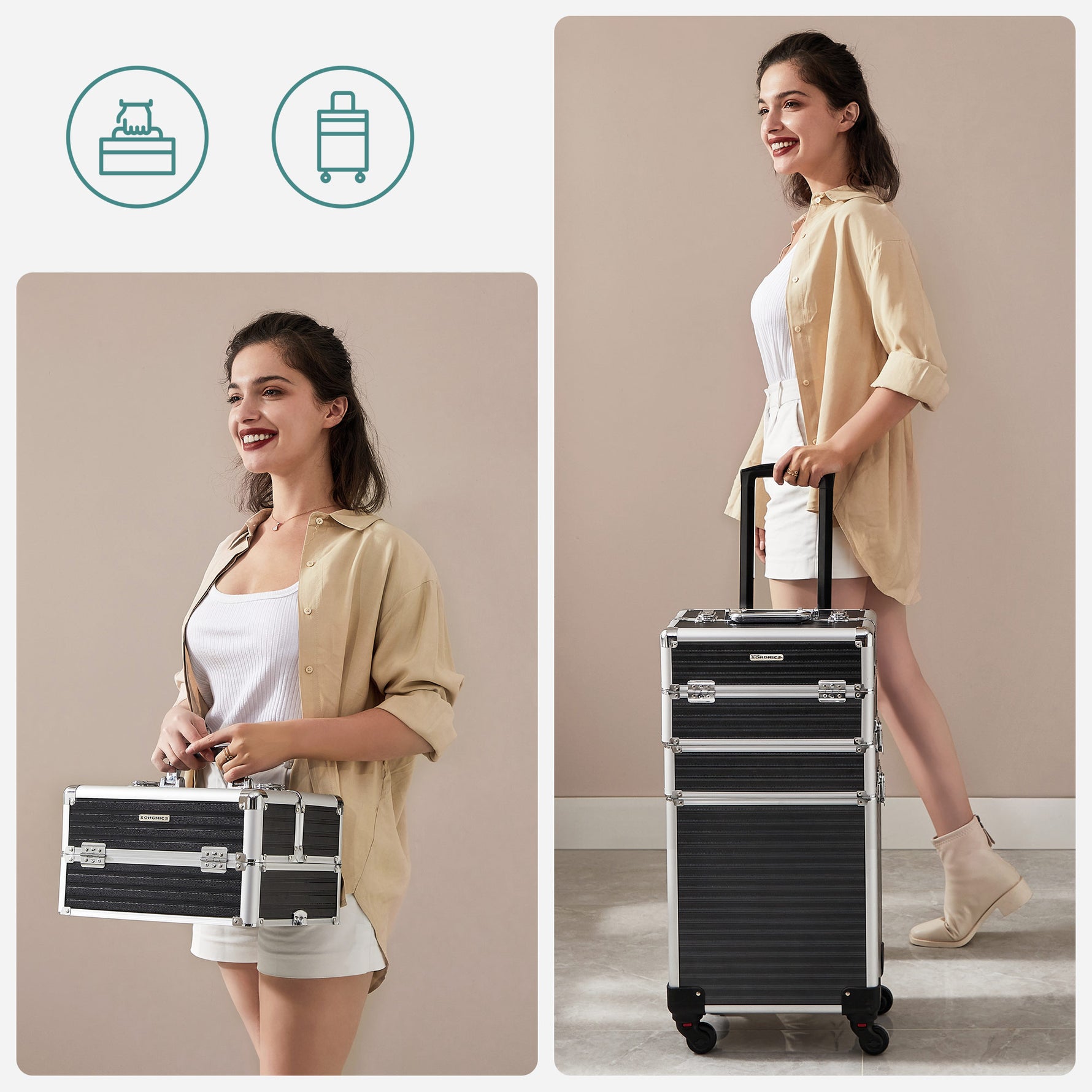 Organizer, czarny, 35,7 cm