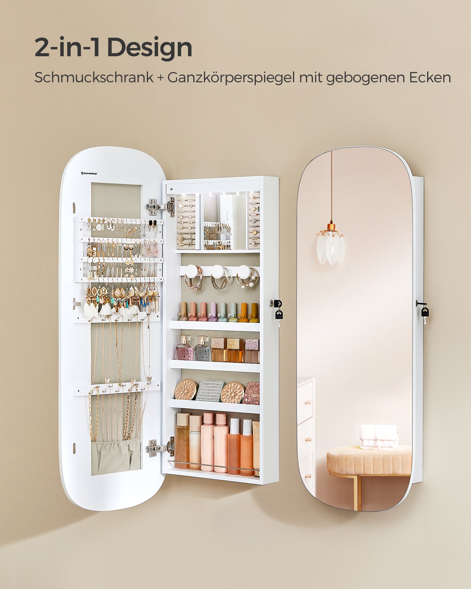 Organizer, biały, 42 cm