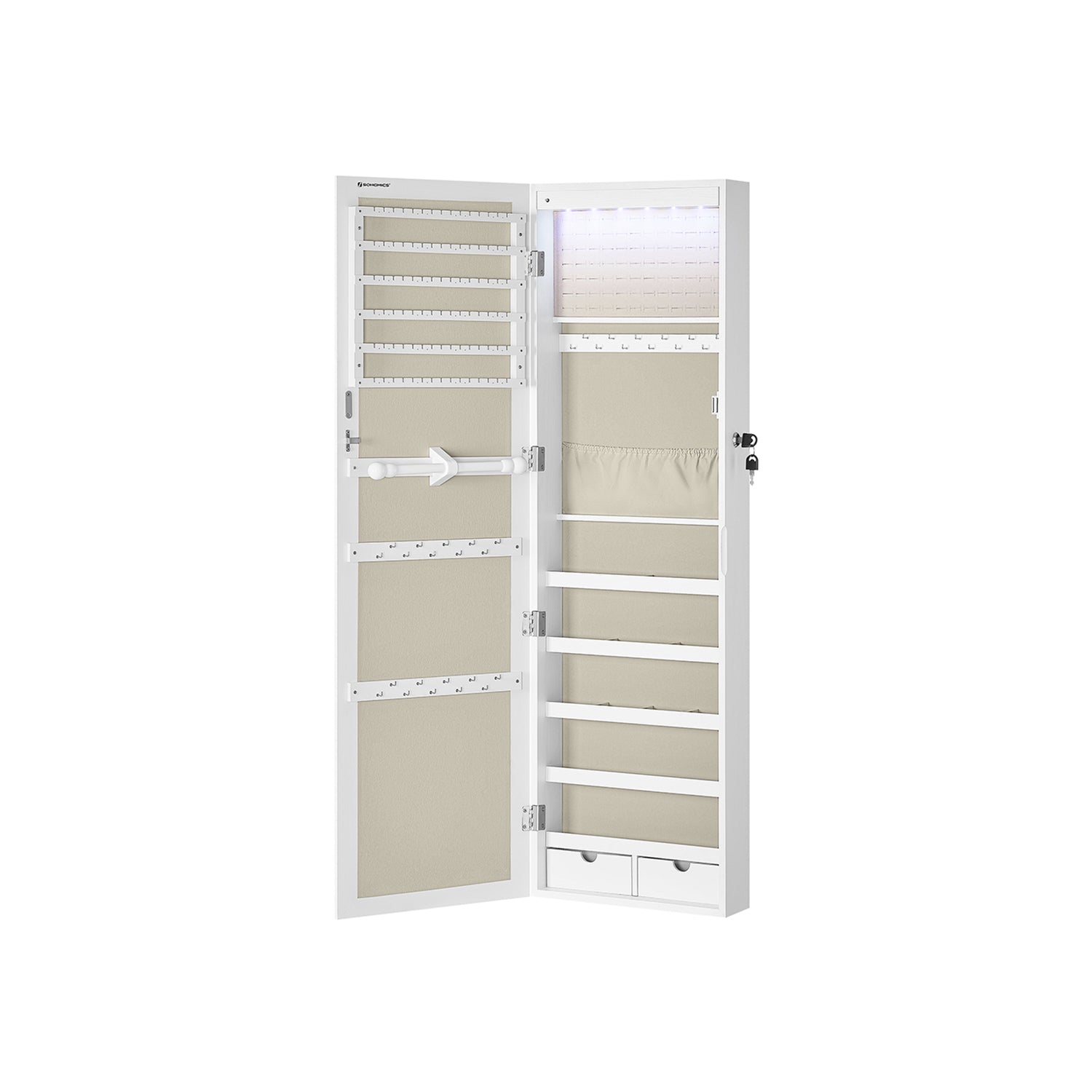 Organizer, biały, 37 cm