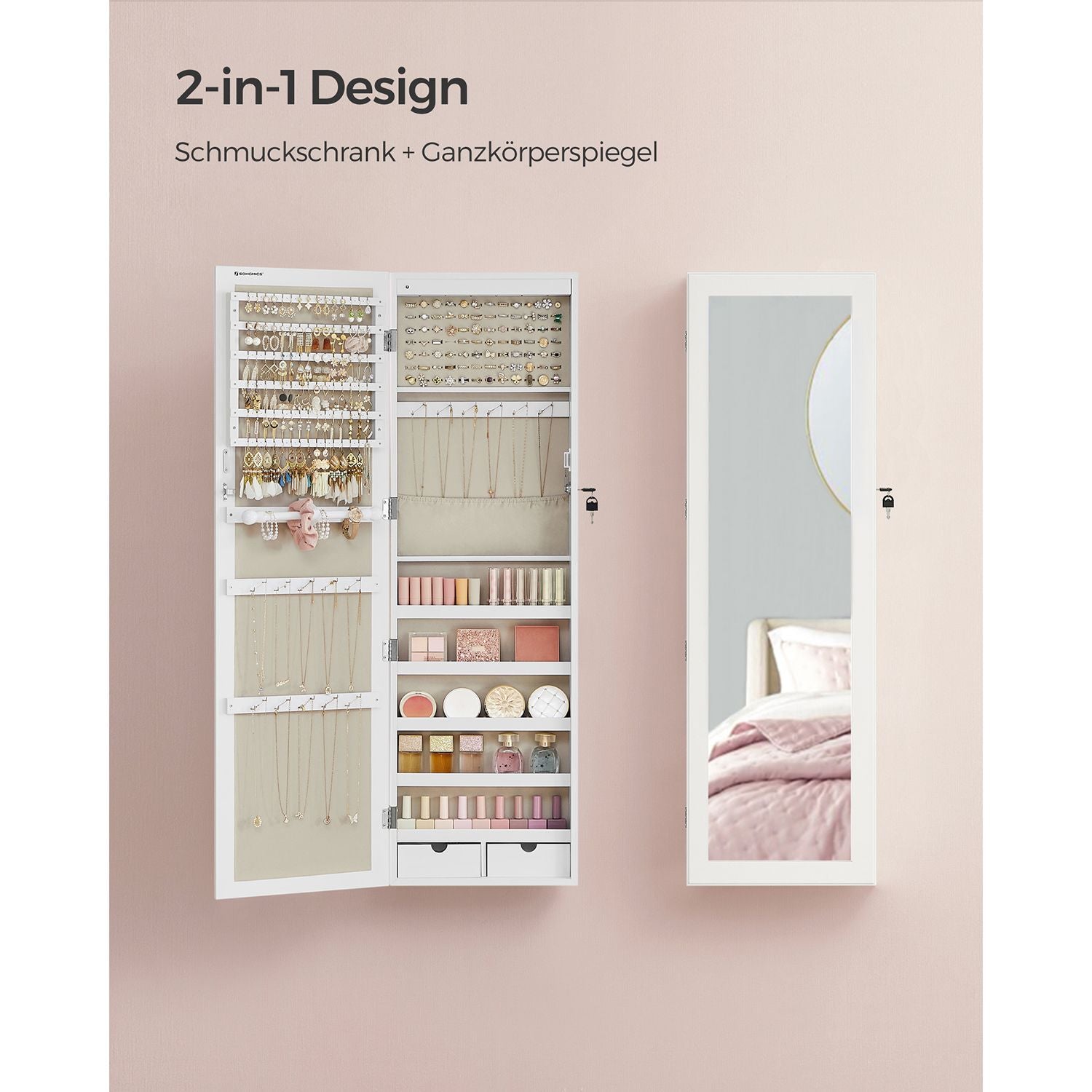 Organizer, biały, 37 cm