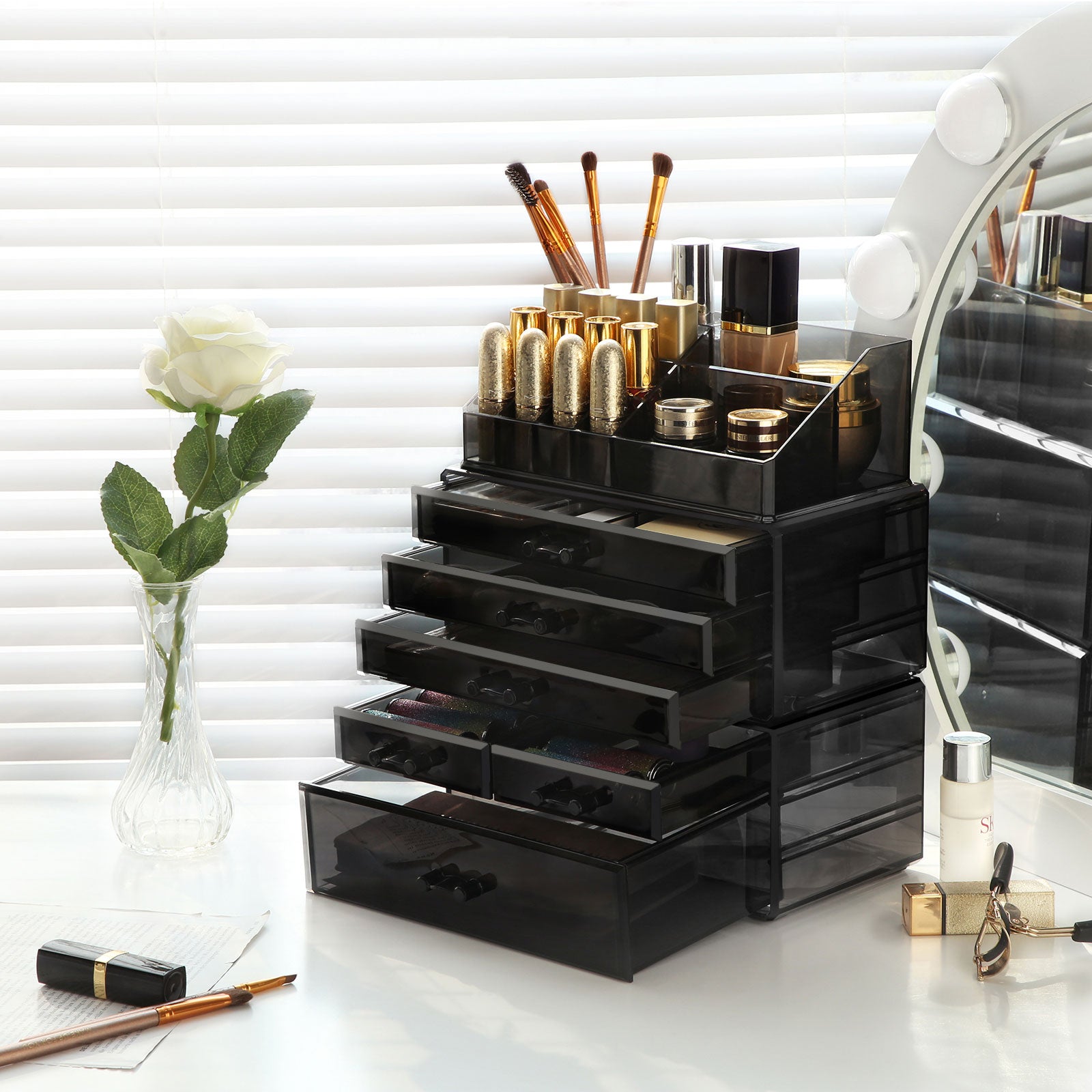Organizer, czarny, 23,8 cm