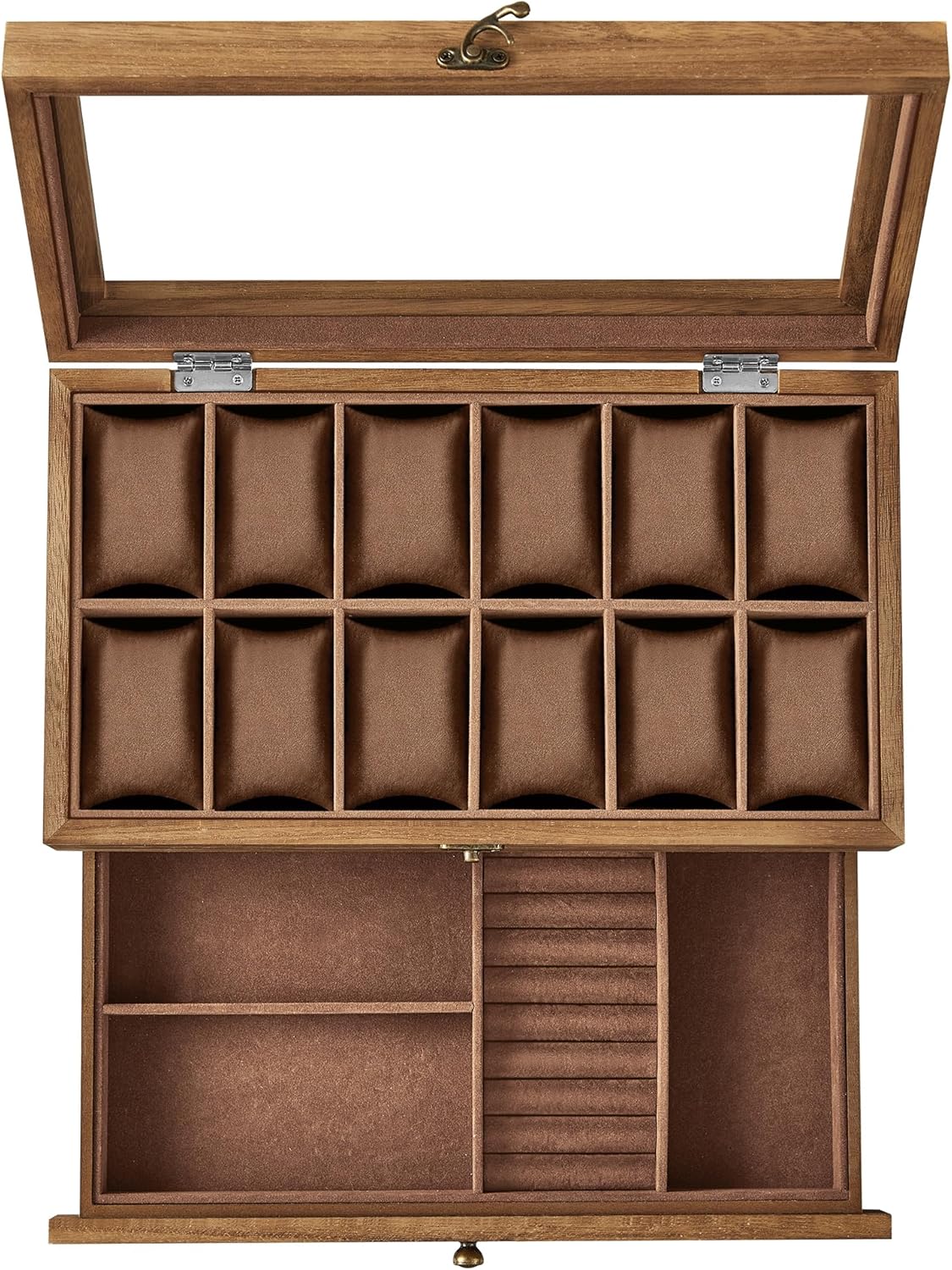 Organizer na biżuterię, coffee brown